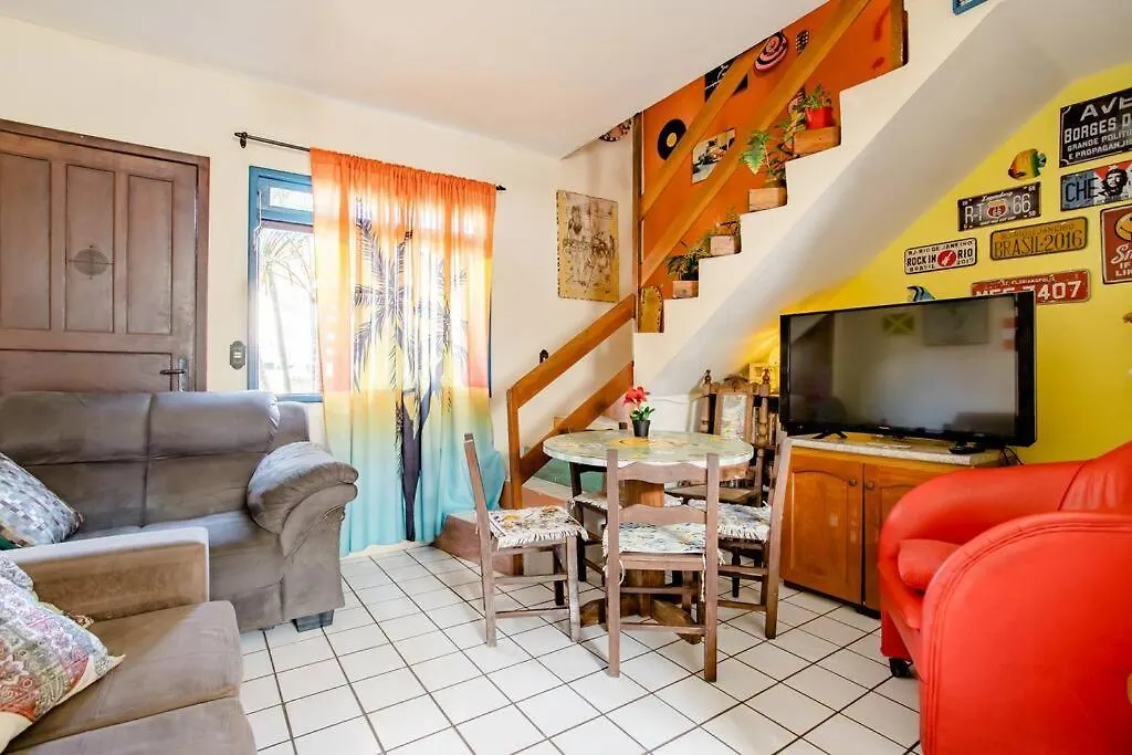 Casa Hostel Mosaicos Dya Florianópolis Oda ve Kahvaltı