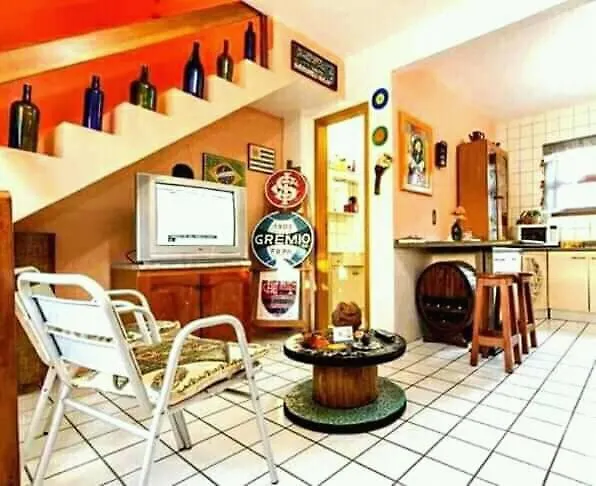 Casa Hostel Mosaicos Dya Florianópolis Oda ve Kahvaltı
